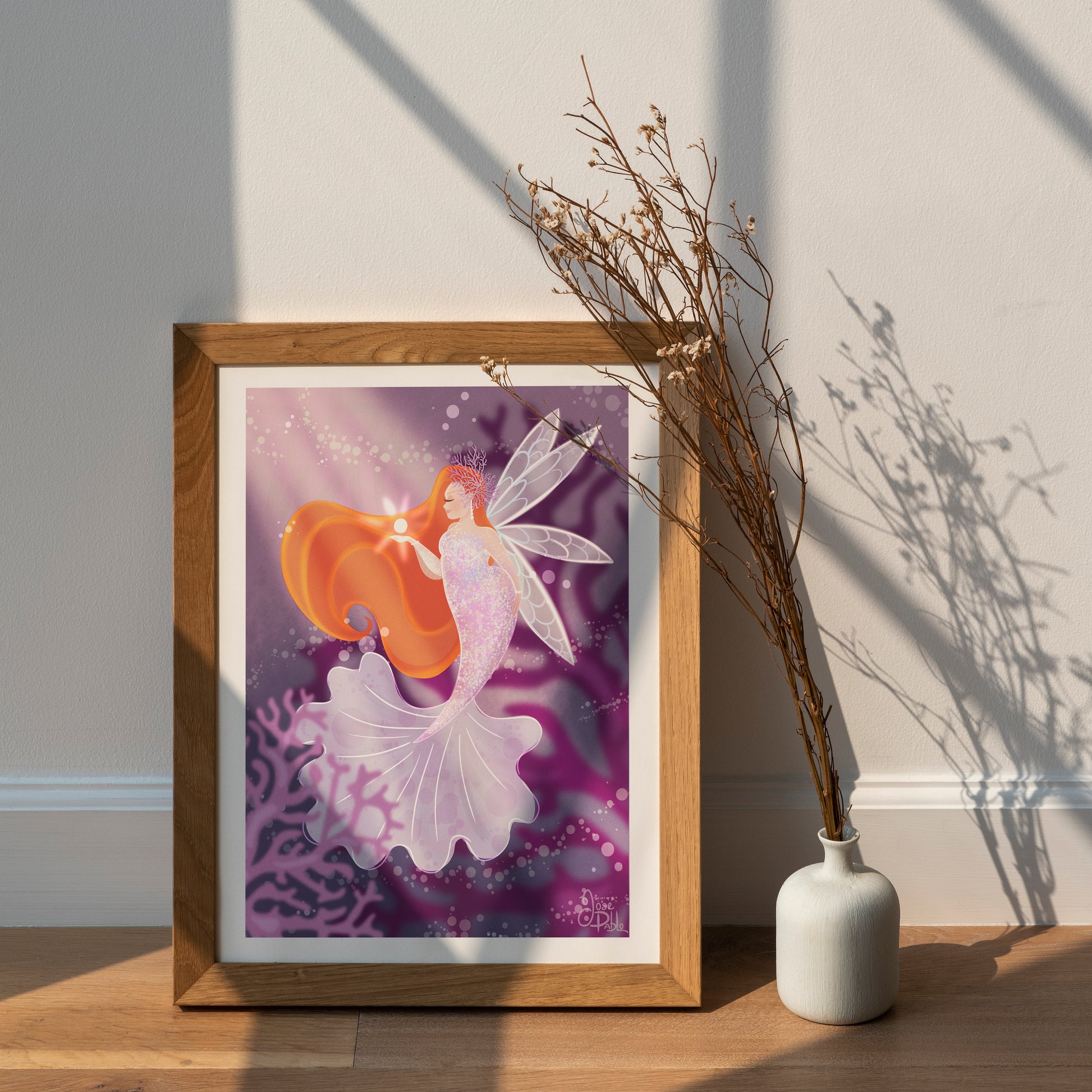 fairy mermaid art print