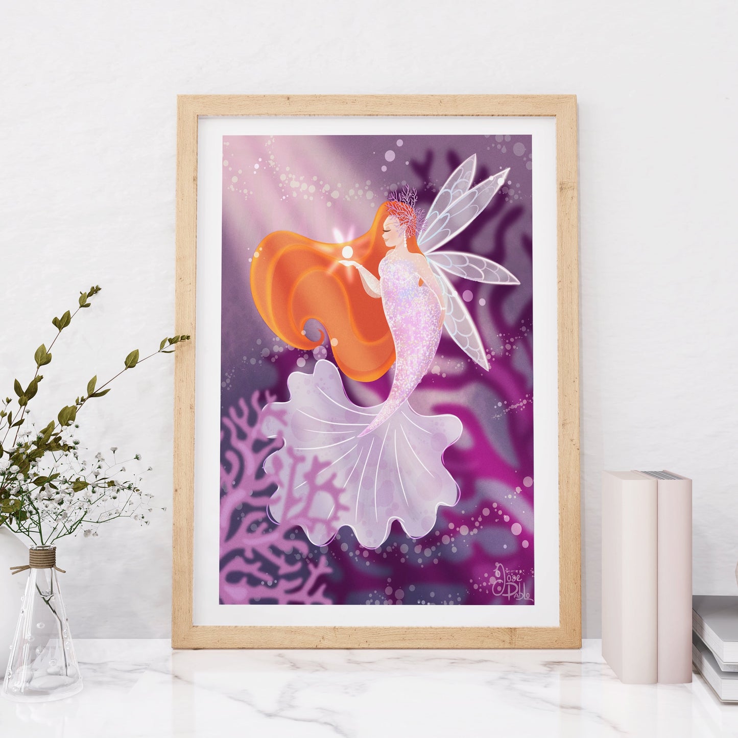 fairy mermaid art print