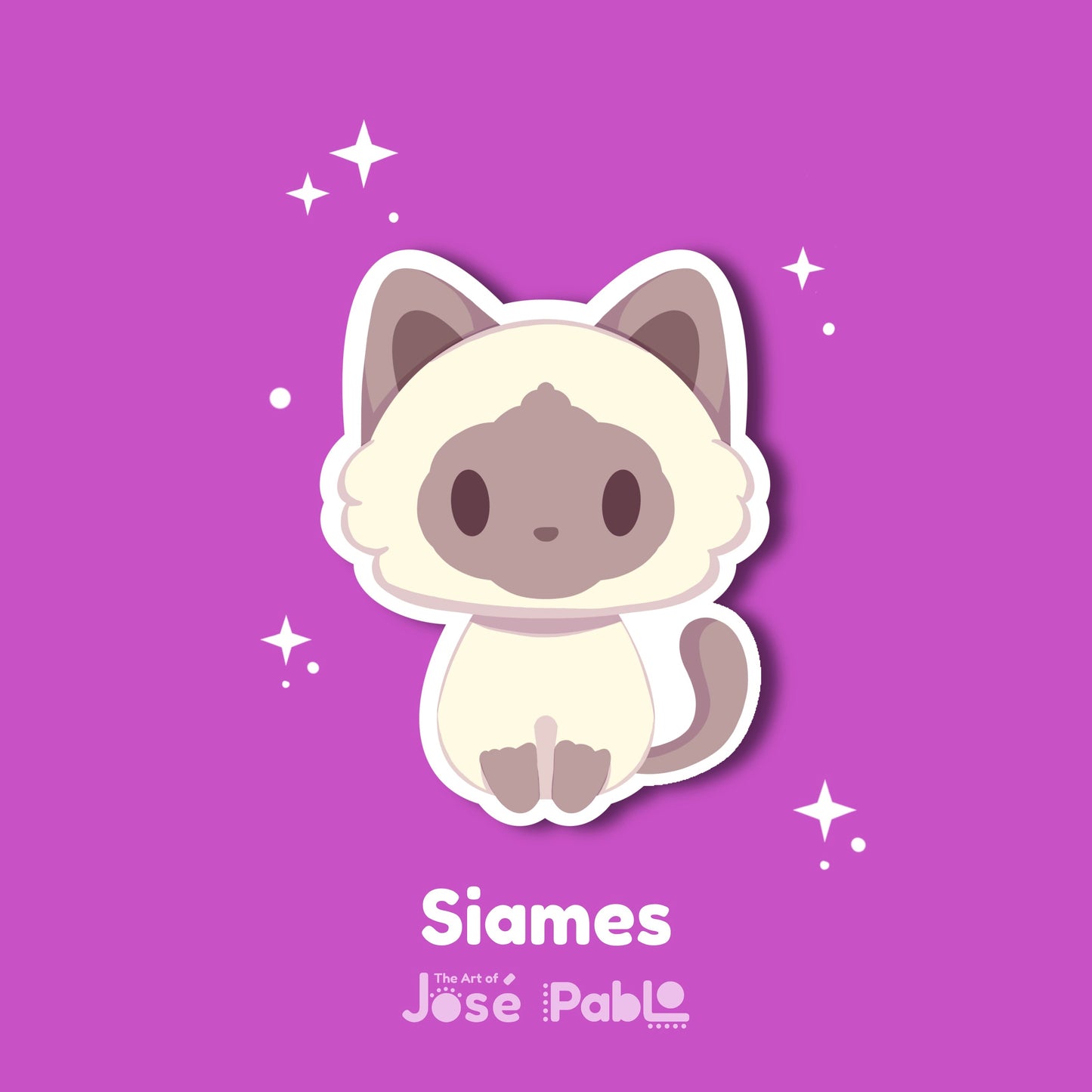 Bolsa Misteriosa de Gatos Acogedores – Sticker Impermeable