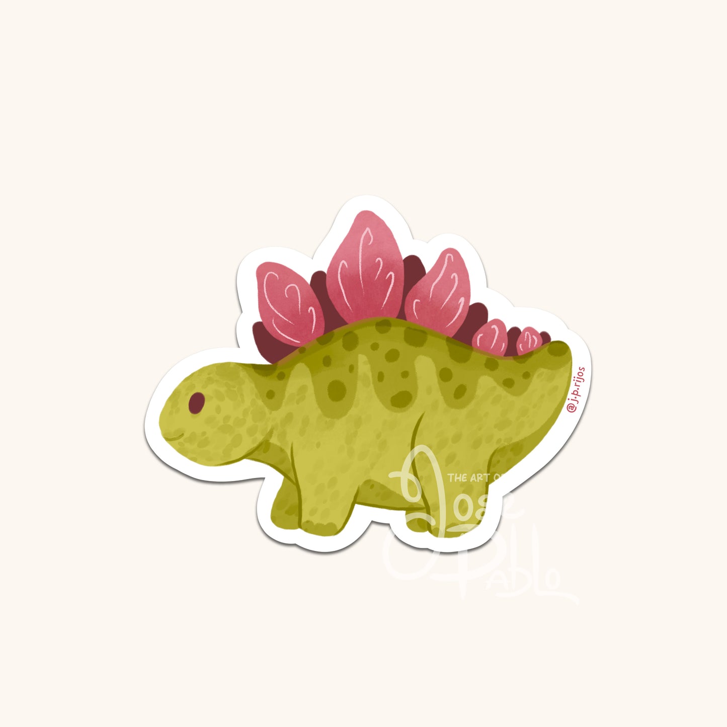 Stegosaurus- Waterproof Sticker