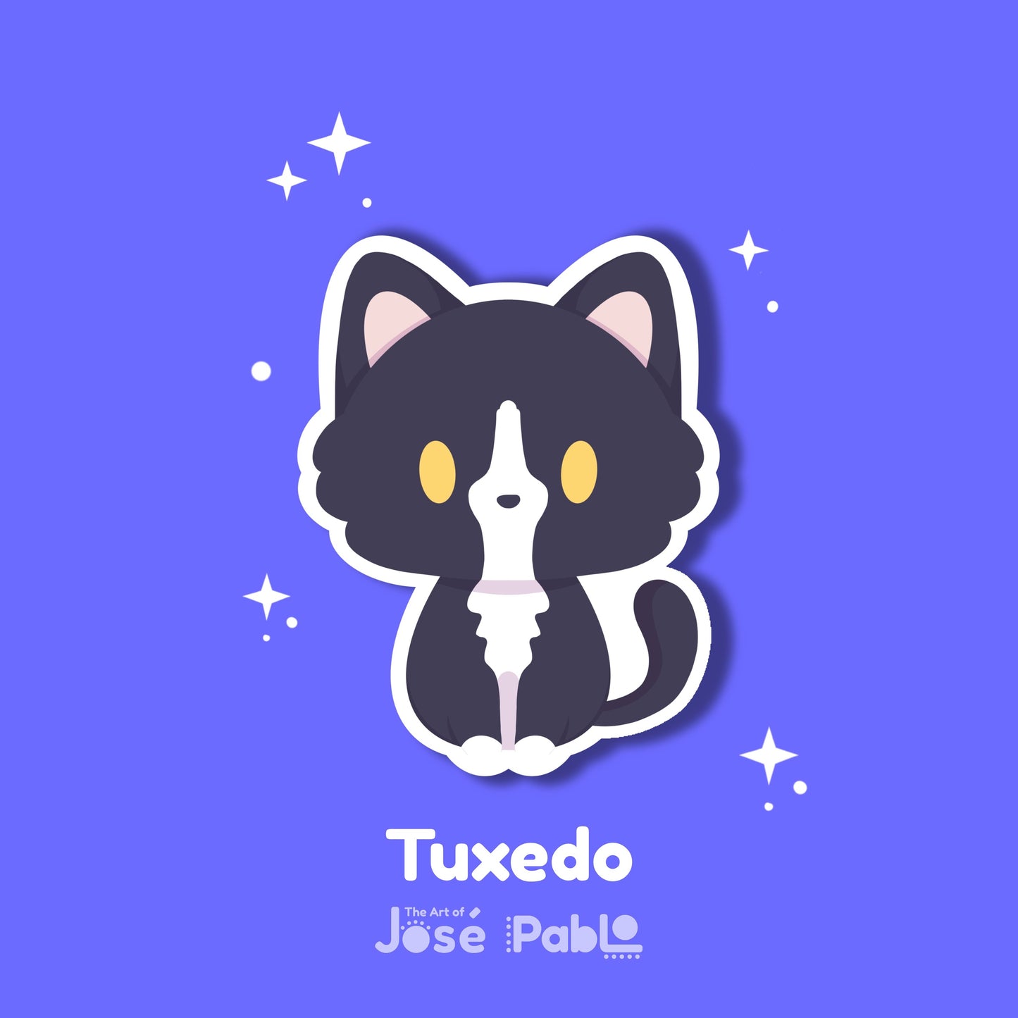 Bolsa Misteriosa de Gatos Acogedores – Sticker Impermeable