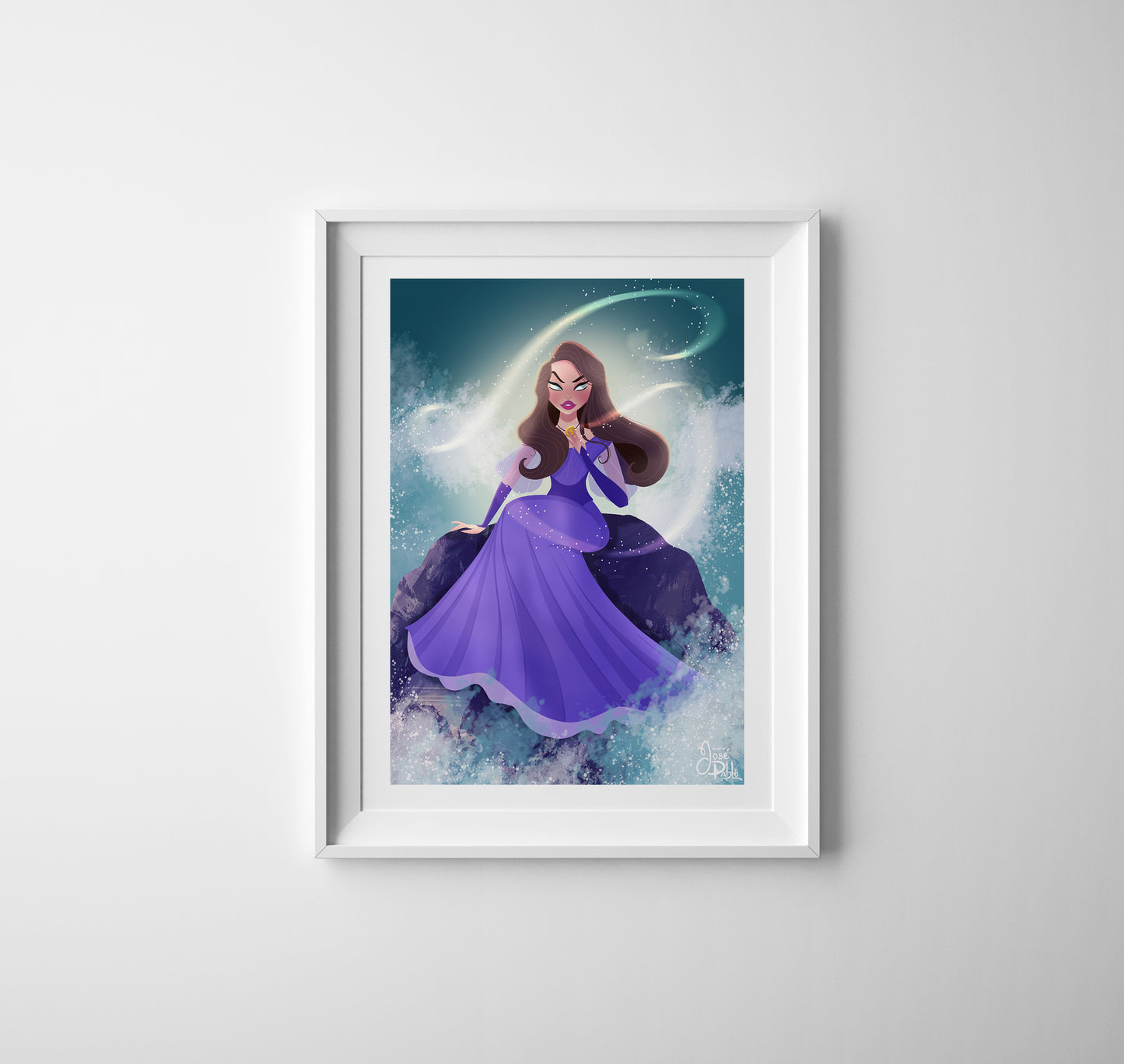 Vanessa the little mermaid art print