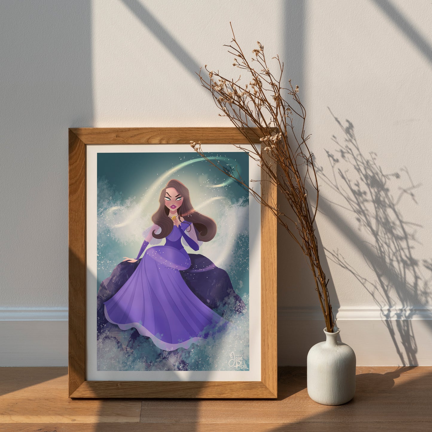 Vanessa the little mermaid art print