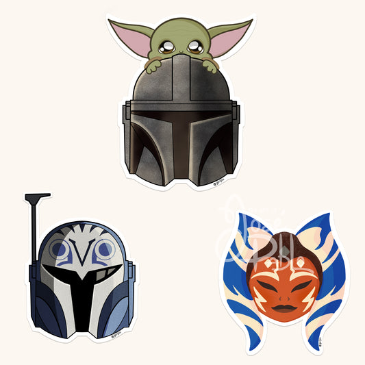 Star Wars The Mandalorian- Waterproof stickers