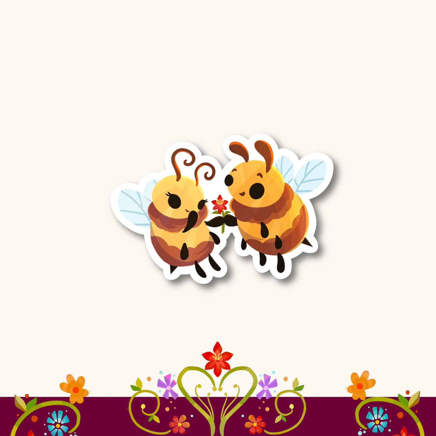 Buzz y Honey 🐝- Waterproof Sticker