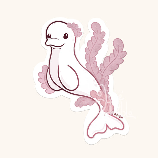 Beluga Whale- Waterproof Sticker