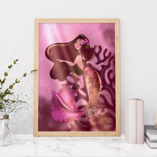 koi fish wall art- mermaid headpiece- mermaid crown- mermaids- mermaid painting- mermaid print- mermaid decor- mermaid- mermaid art- mermaid wall decor- mermaid art print- mermay- mermaid wall art