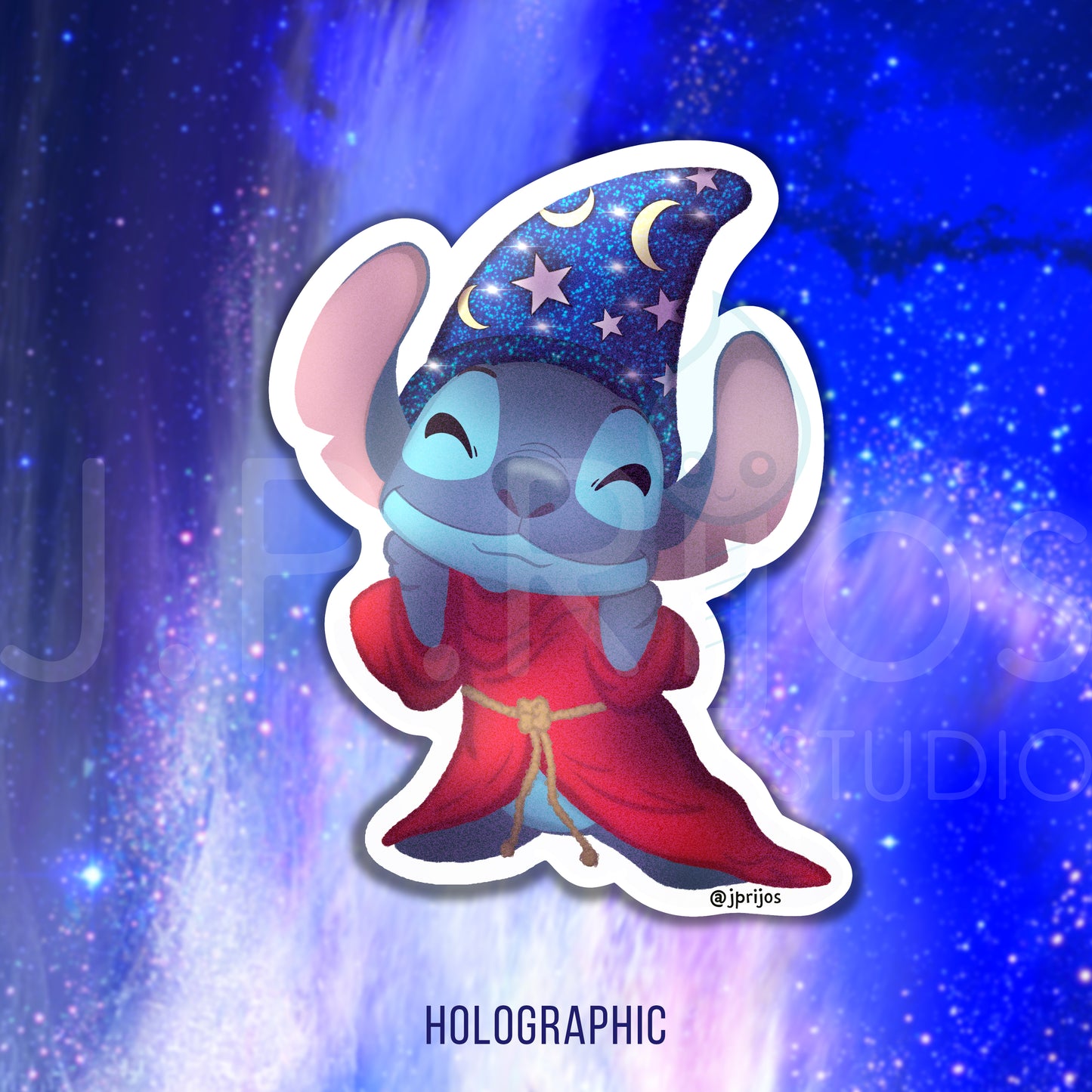 Stitch Crashes Disney- Waterproof Stickers