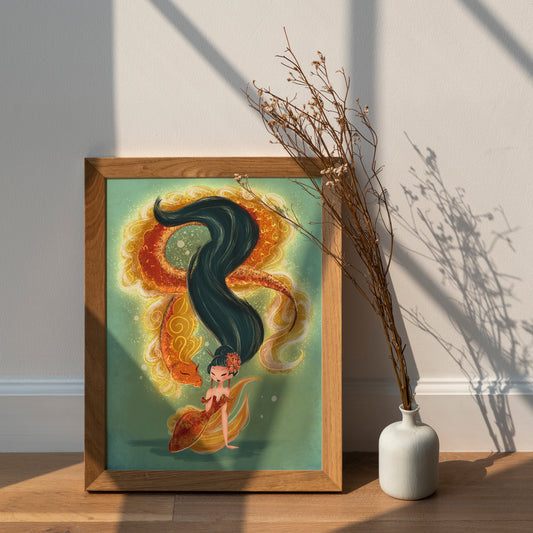 dragon mermaid wall decor