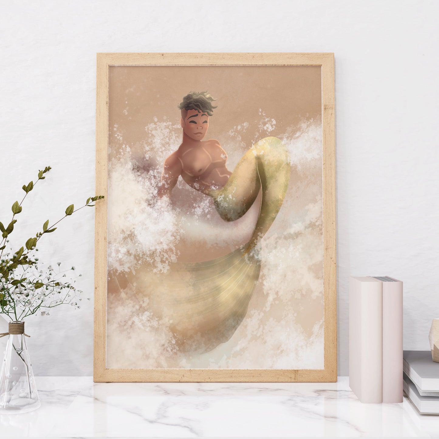 merman art print