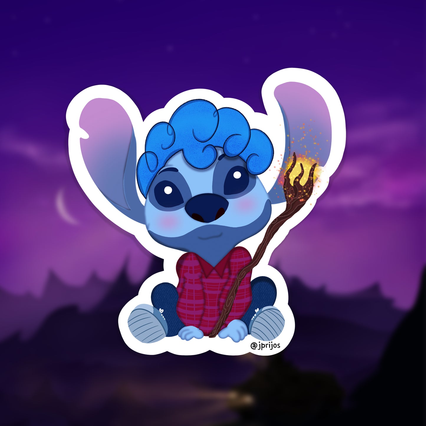 Stitch Crashes Disney vol.4- Waterproof Stickers