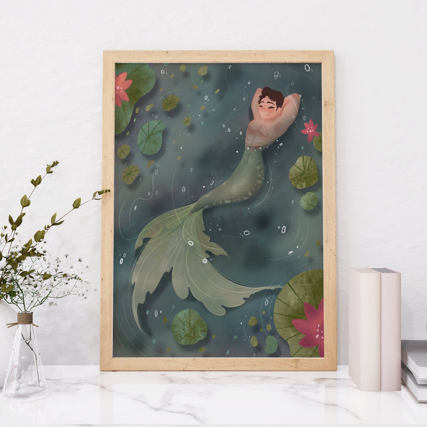 merman art print