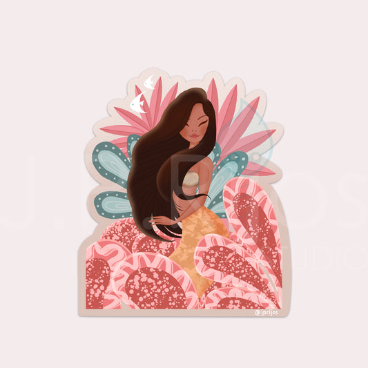 Reef Mermaid- Waterproof Sticker