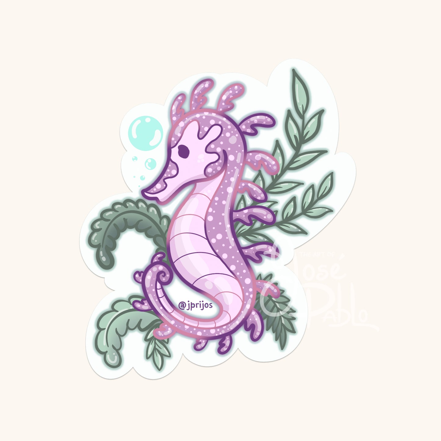 seahorse sticker