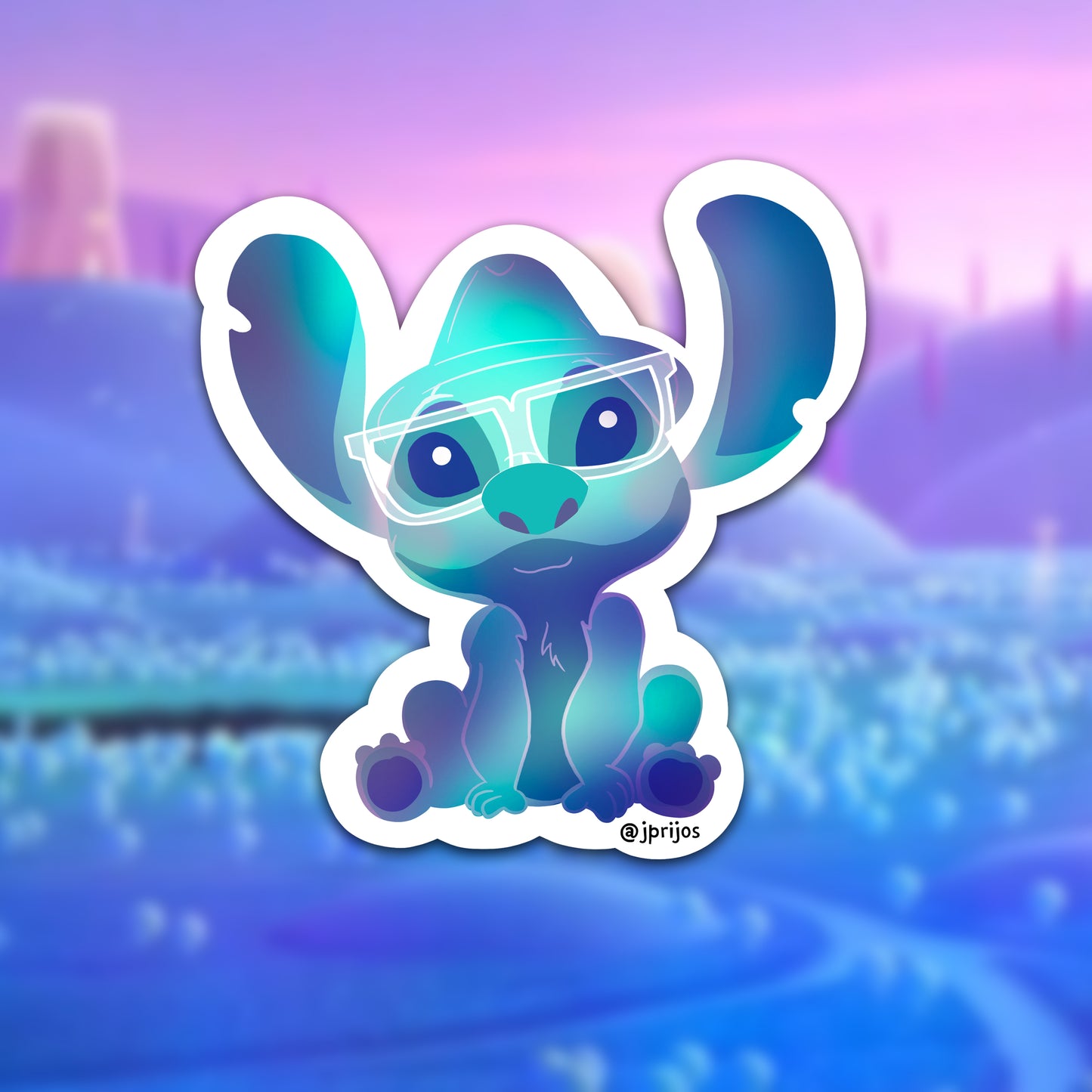 Stitch Crashes Disney vol.3- Waterproof Stickers